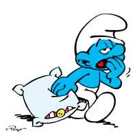 Preguiçoso - Smurfs Lazy - AnimeComics